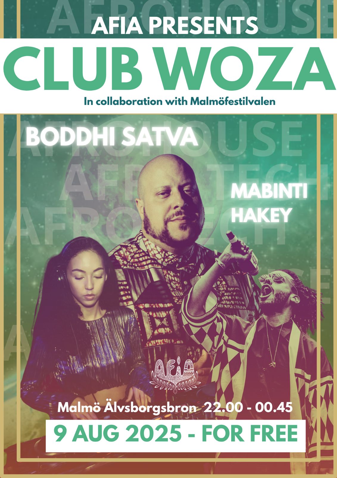 Afia at Malmöfestivalen: CLUB WOZA!
